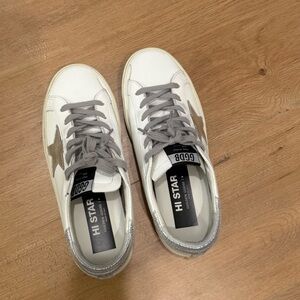 Golden goose Hi star silver sneaker size 37